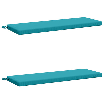2-delige Bankkussens SOEST 2 st 100% Polyester Turquoise