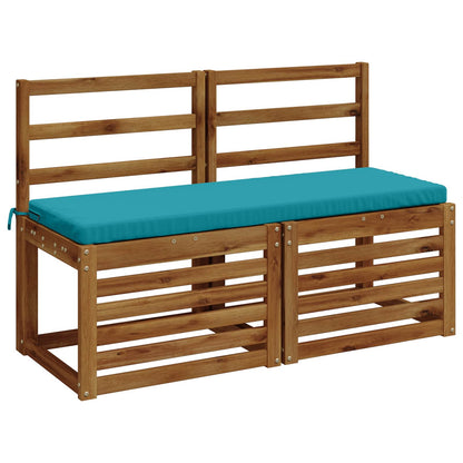 2-delige Bankkussens SOEST 2 st 100% Polyester Turquoise