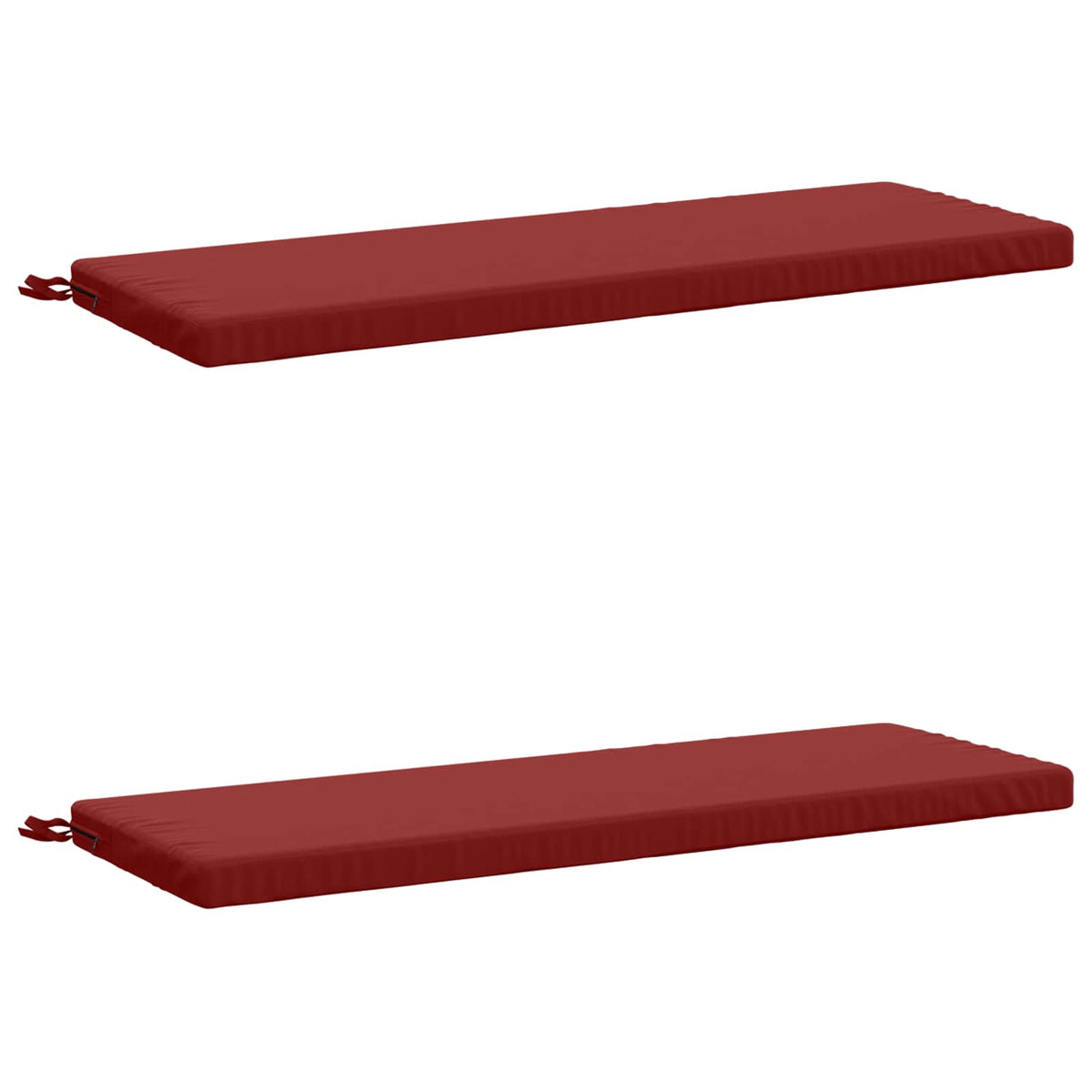 2-delige Bankkussens SOEST 2 st 100% Polyester Wijnrood