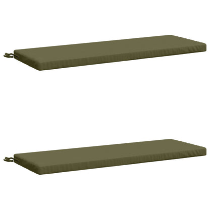 2-delige Bankkussens SOEST 2 st 100% Polyester Olijfgroen