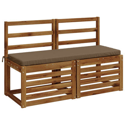 2-delige Bankkussens SOEST 2 st 100% Polyester Taupe