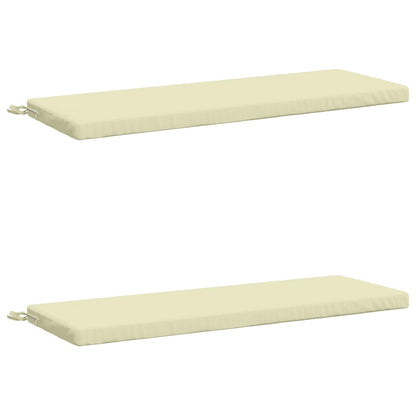 2-delige Bankkussens SOEST 2 st 100% Polyester Crèmekleurig