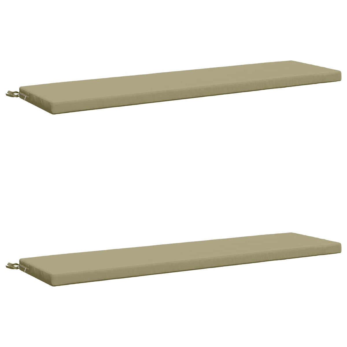 2-delige Bankkussens SOEST 2 st 100% Polyester Lichtgroen