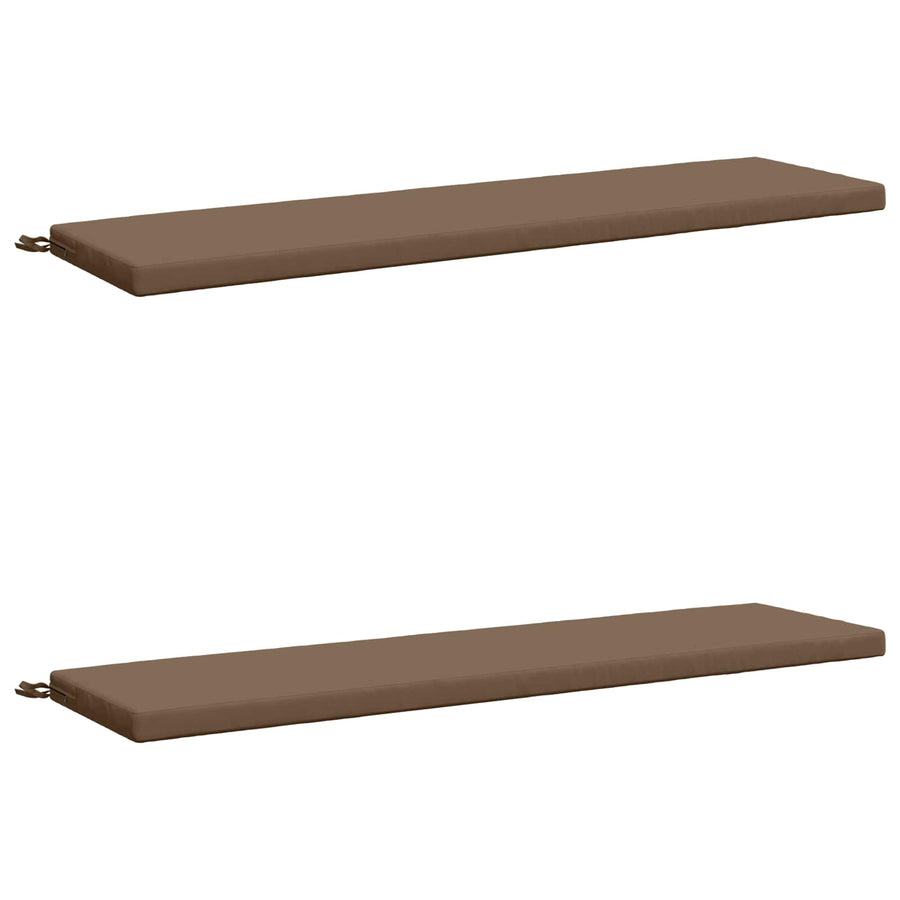 2-delige Bankkussens SOEST 2 st 100% Polyester Taupe