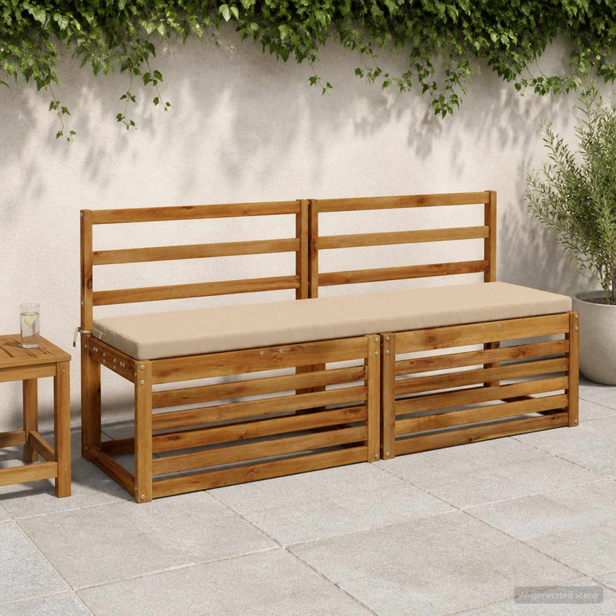2-delige Bankkussens SOEST 2 st 100% Polyester Zand