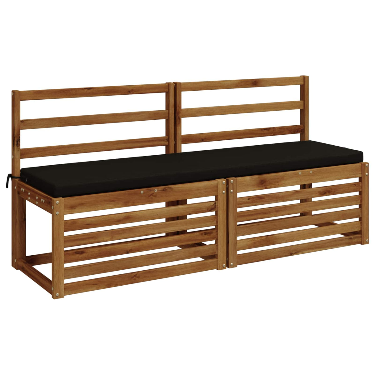 Bankkussen SOEST 100% Polyester Zwart 140 x 40 x 5 cm