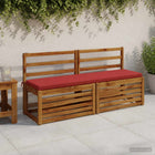 Bankkussen SOEST 140x40x5 cm rood polyester