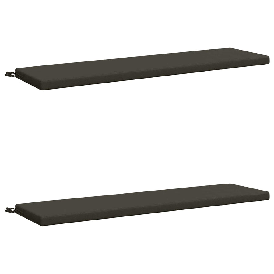 2-delige Bankkussens SOEST 2 st 100% Polyester Antraciet