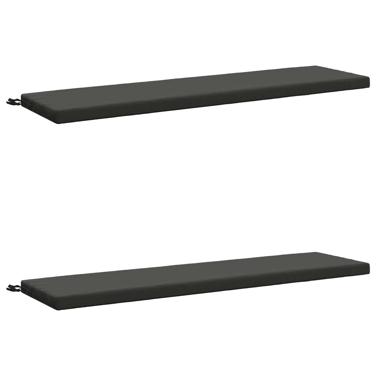 2-delige Bankkussens SOEST 2 st 100% Polyester Antraciet