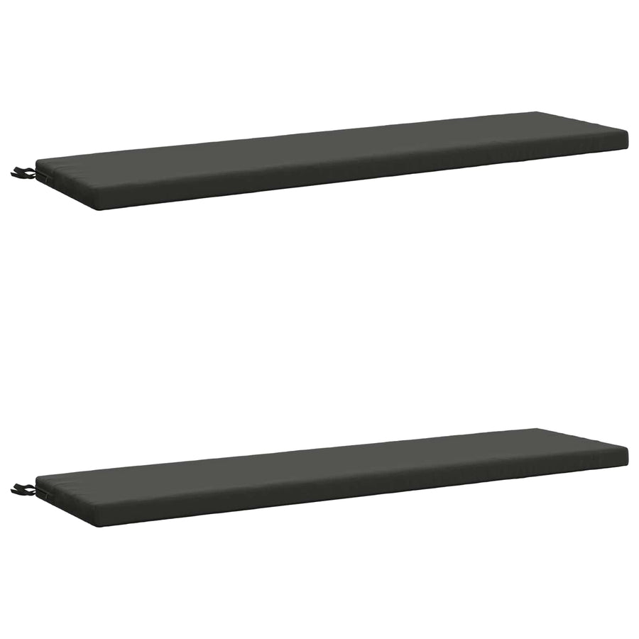 2-delige Bankkussens SOEST 2 st 100% Polyester Antraciet