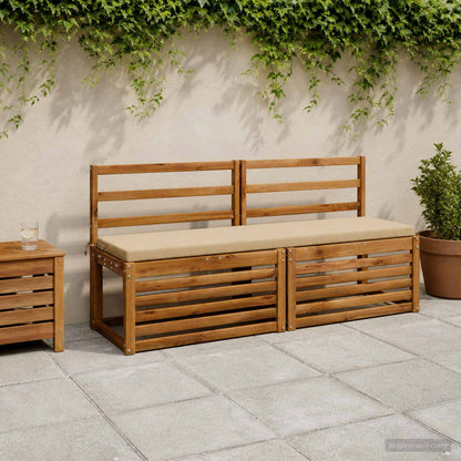 2-delige Bankkussens SOEST 2 st 100% Polyester Beige