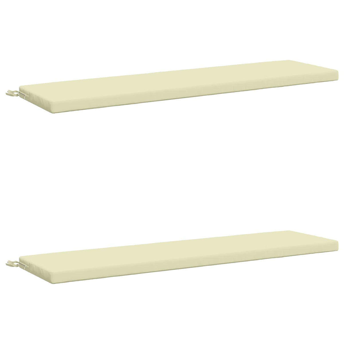 2-delige Bankkussens SOEST 2 st 100% Polyester Crèmekleurig