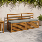 Bankkussen SOEST 140x40x5 cm grijs polyester