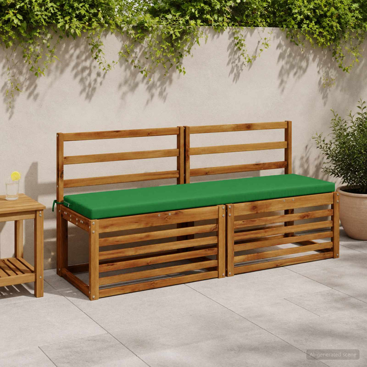 Bankkussen SOEST 100% Polyester Groen 150 x 40 x 5 cm