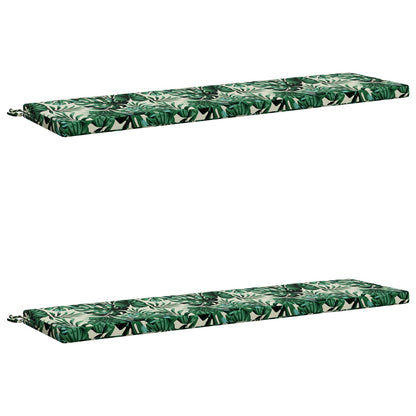 2-delige Bankkussens SOEST 2 st 100% Polyester Bladpatroon