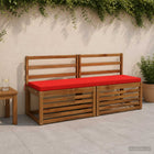 Bankkussen rood 140x40x5 cm polyester