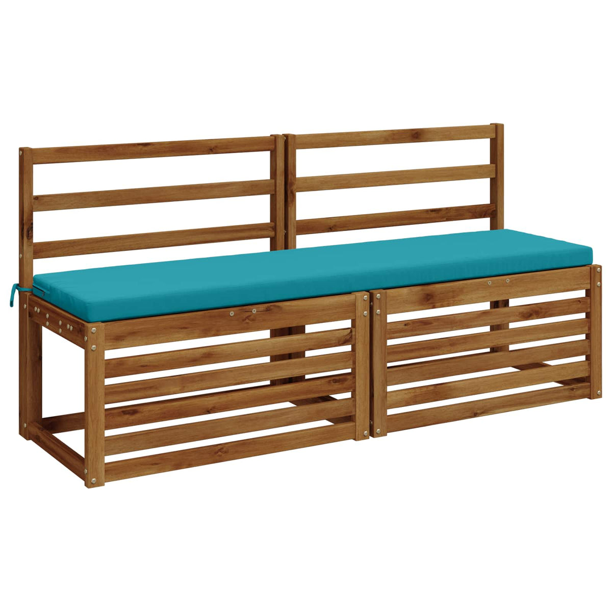 2-delige Bankkussens SOEST 2 st 100% Polyester Turquoise