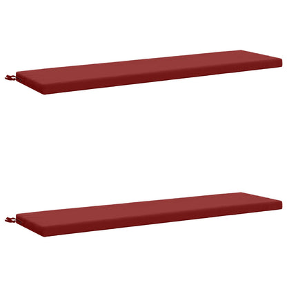 2-delige Bankkussens SOEST 2 st 100% Polyester Wijnrood