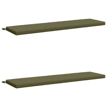 2-delige Bankkussens SOEST 2 st 100% Polyester Olijfgroen