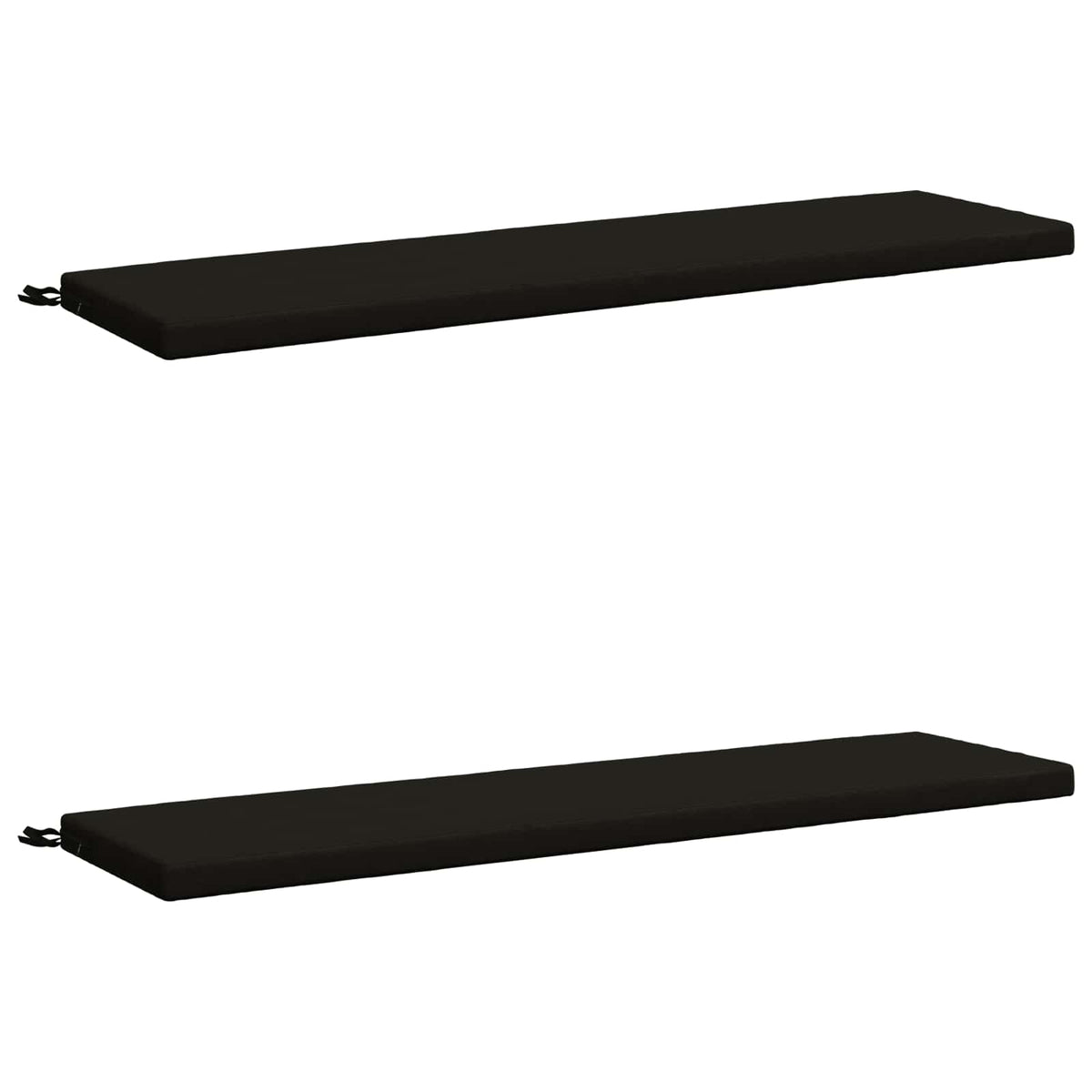 2-delige Bankkussens SOEST 2 st 100% Polyester Zwart