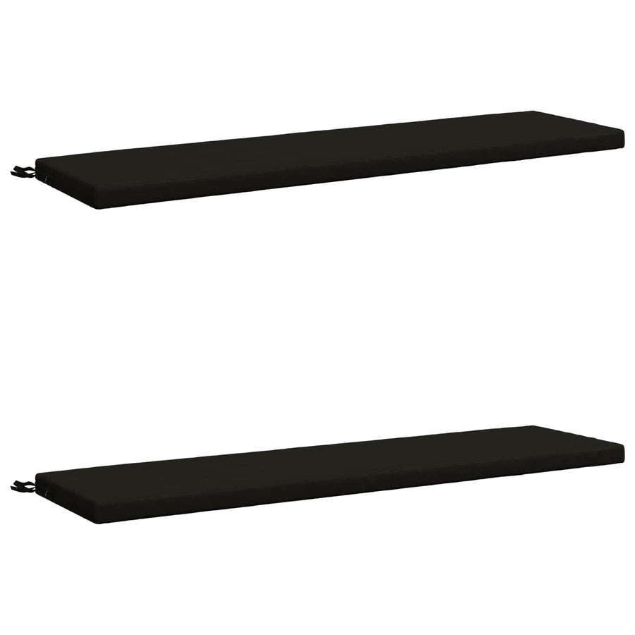 2-delige Bankkussens SOEST 2 st 100% Polyester Zwart