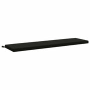 Bankkussen 150x40x5 cm zwart polyester