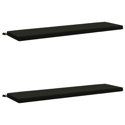 2-delige Bankkussens SOEST 2 st 100% Polyester Zwart