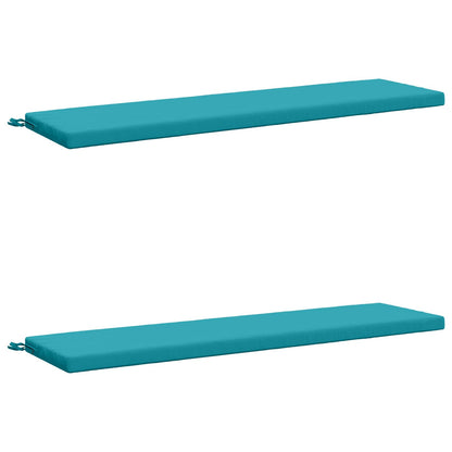 2-delige Bankkussens SOEST 2 st 100% Polyester Turquoise