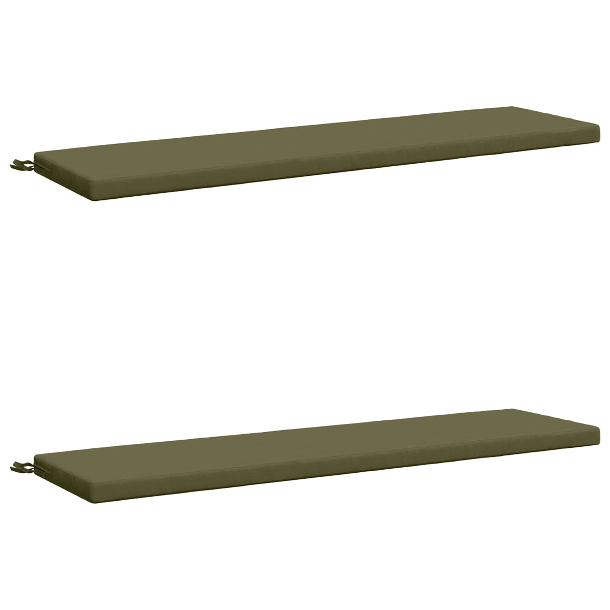 2-delige Bankkussens SOEST 2 st 100% Polyester Olijfgroen