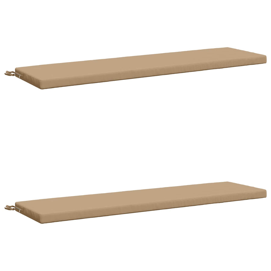 2-delige Bankkussens SOEST 2 st 100% Polyester Zand