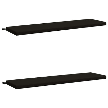2-delige Bankkussens SOEST 2 st 100% Polyester Zwart