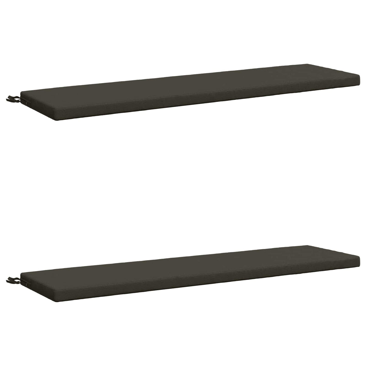 2-delige Bankkussens SOEST 2 st 100% Polyester Antraciet