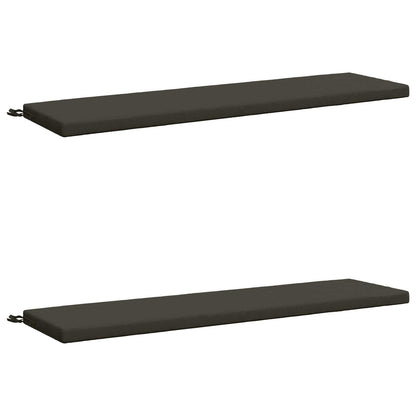 2-delige Bankkussens SOEST 2 st 100% Polyester Antraciet