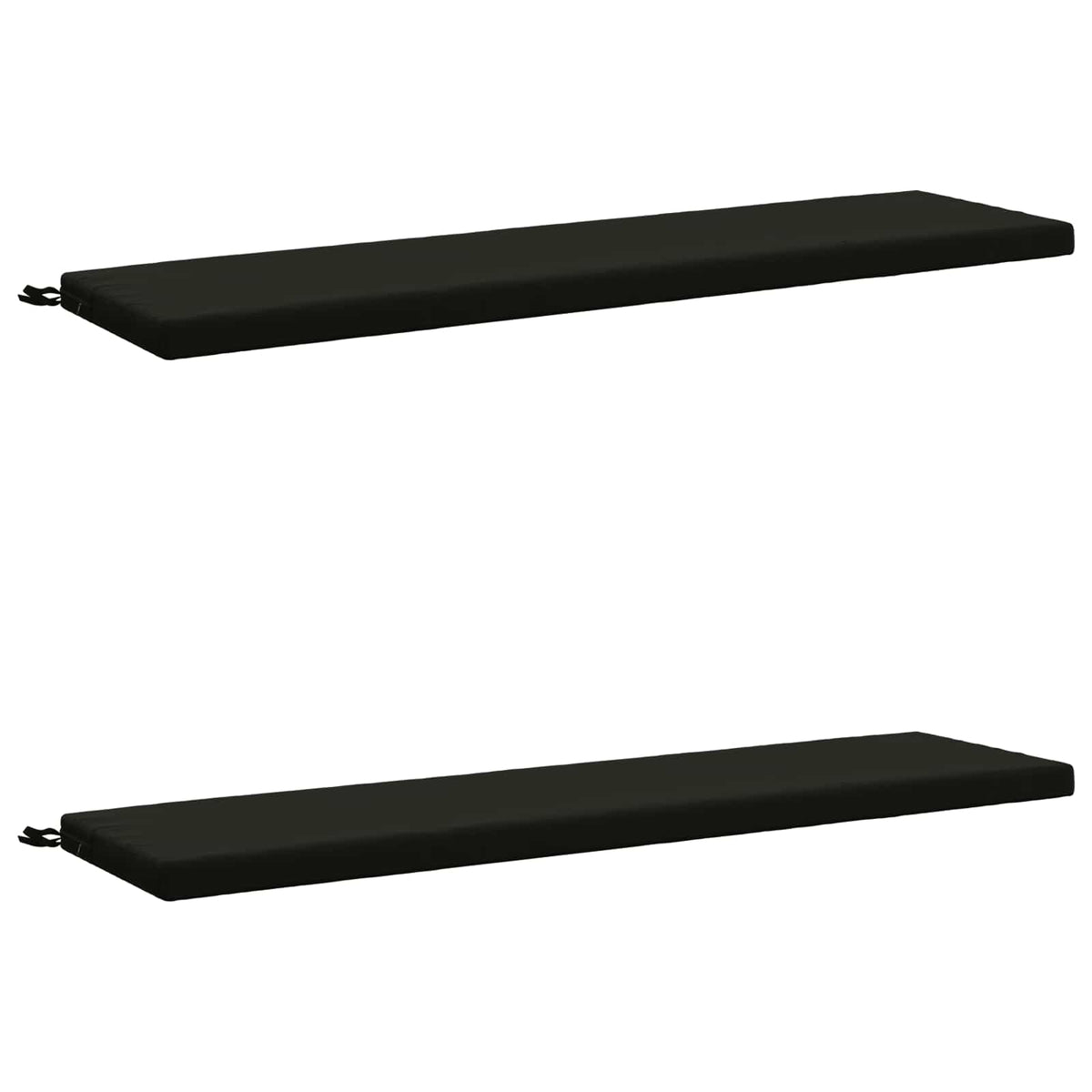 2-delige Bankkussens SOEST 2 st 100% Polyester Zwart