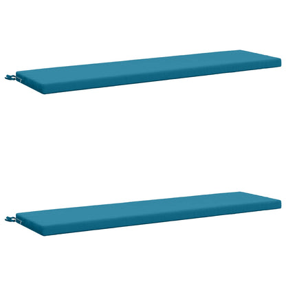 2-delige Bankkussens SOEST 2 st 100% Polyester Lichtblauw
