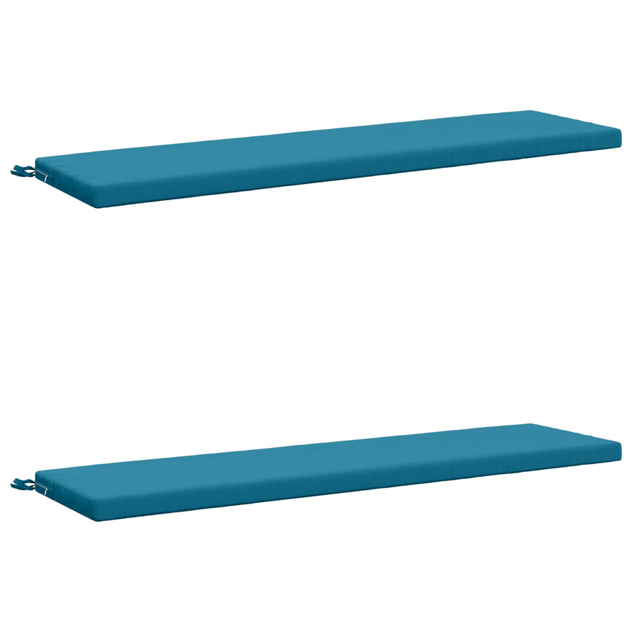 2-delige Bankkussens SOEST 2 st 100% Polyester Lichtblauw