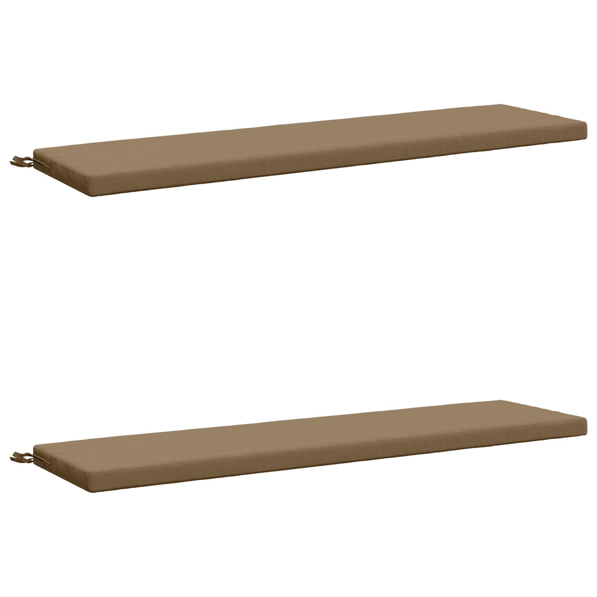 2-delige Bankkussens SOEST 2 st 100% Polyester Taupe