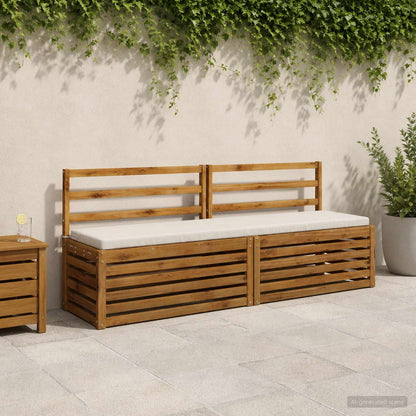Bankkussen SOEST 100% Polyester Wit 170 x 40 x 5 cm
