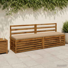 Bankkussens 2 stuks zand 100% polyester
