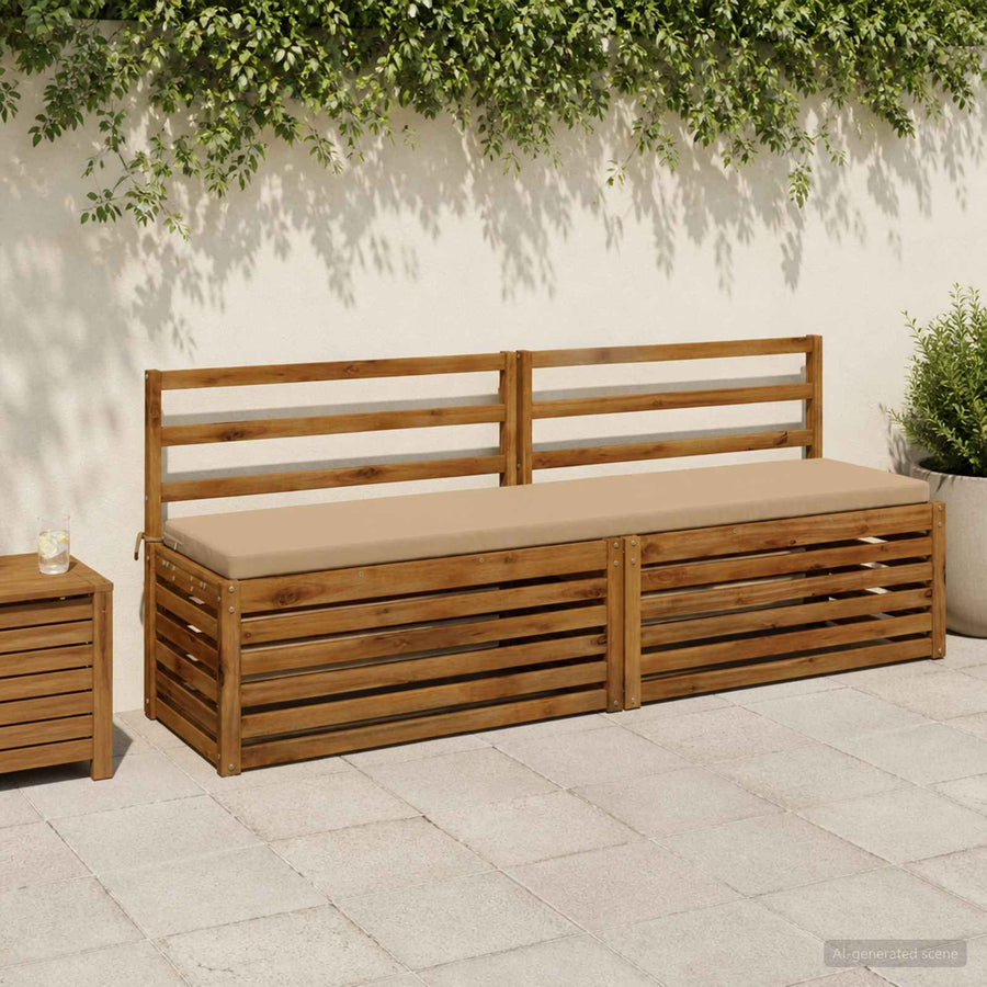 2-delige Bankkussens SOEST 2 st 100% Polyester Zand