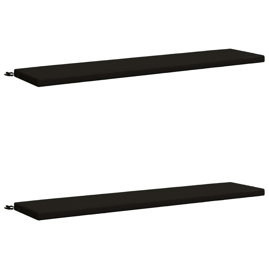 2-delige Bankkussens SOEST 2 st 100% Polyester Zwart