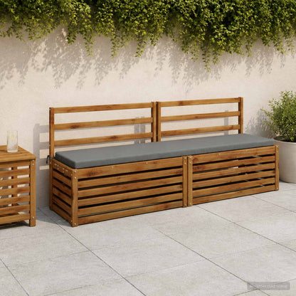 2-delige Bankkussens SOEST 2 st 100% Polyester Grijs