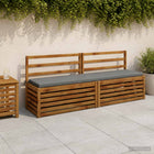 Bankkussen SOEST 170x40x5 cm grijs polyester