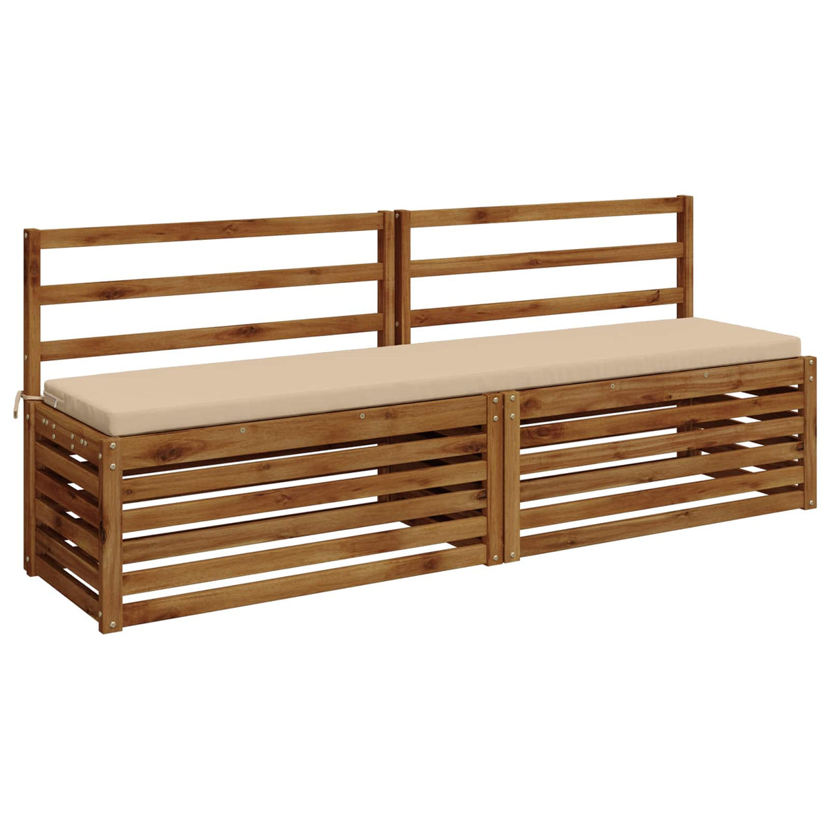 2-delige Bankkussens SOEST 2 st 100% Polyester Crèmekleurig