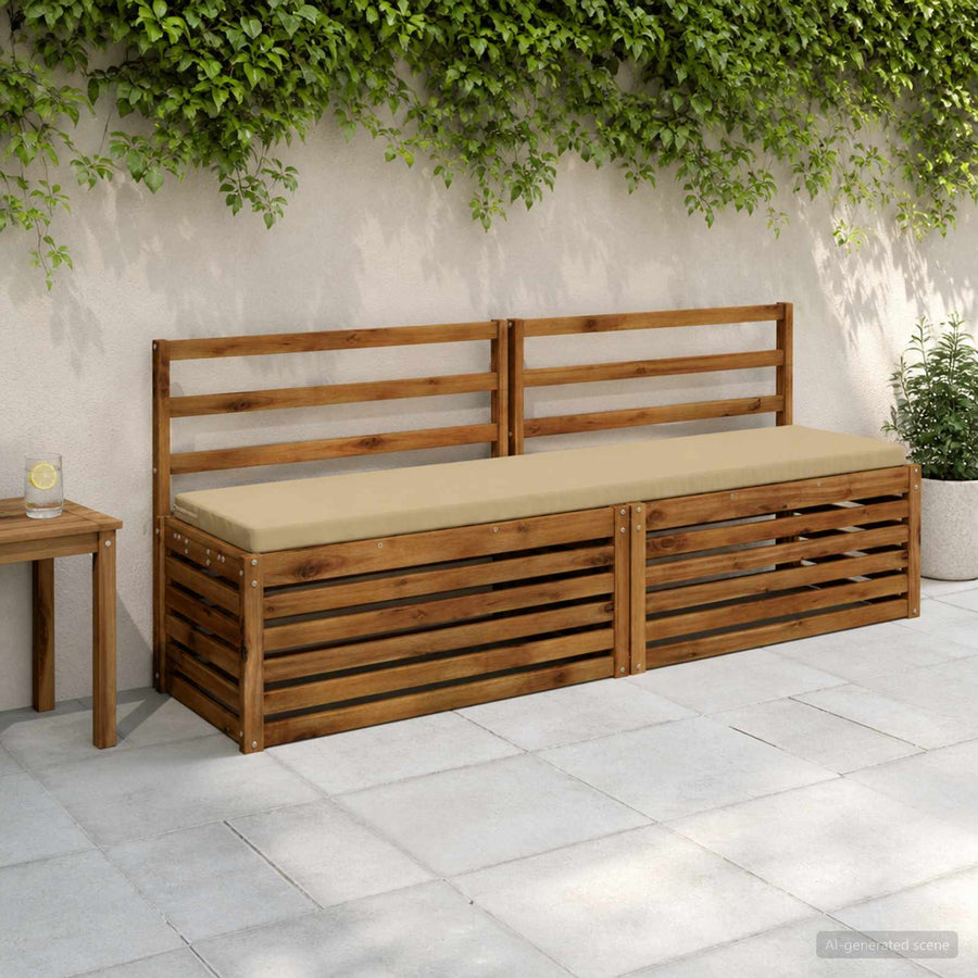 Bankkussen SOEST 100% Polyester Beige 180 x 40 x 5 cm