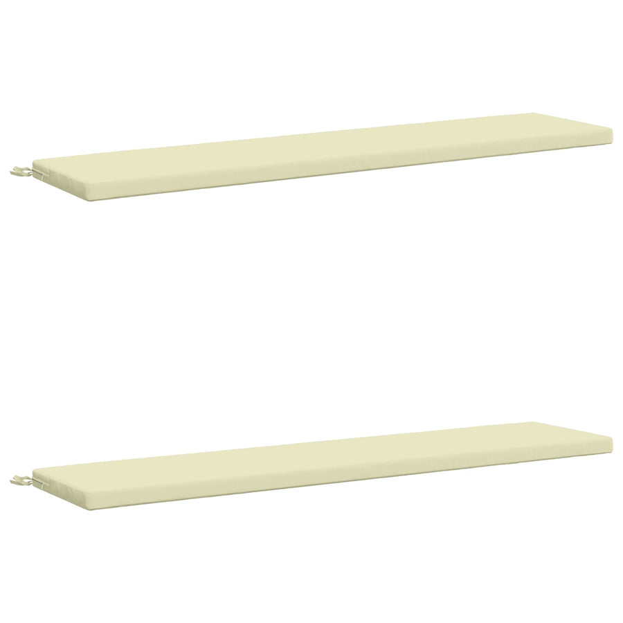 2-delige Bankkussens SOEST 2 st 100% Polyester Crèmekleurig