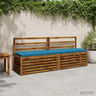 Bankkussens 2 stuks lichtblauw polyester
