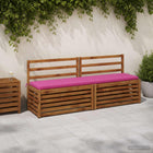 Bankkussen roze 200x40x5 cm polyester