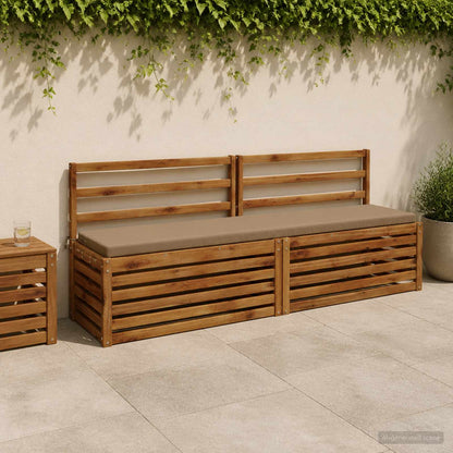 Bankkussen SOEST 100% Polyester Taupe 170 x 40 x 5 cm