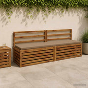 Bankkussen SOEST 200x40x5 cm taupe